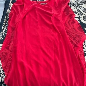 Size 10 Melanie Lyne Pink/Red Women's Cocktail Dress